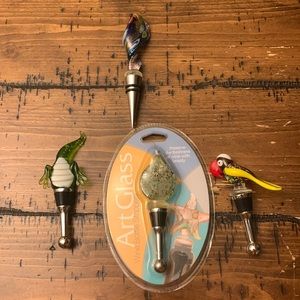 Bundle of 4 Wine Bottle Stoppers